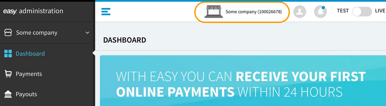 Nets Easy Merchant ID